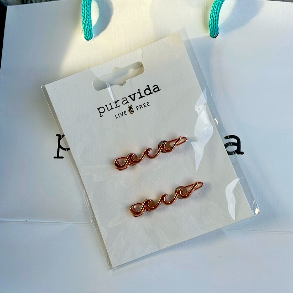 Puravida Rose Gold Hair Clips